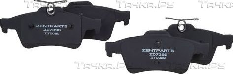 Тормозные колодки Zentparts. Артикул Z07396