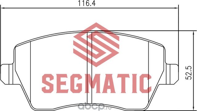 SGBP2560 Колодка торм диск пер Renault Logan 1.6 2007-Renault Duster 1.6 2012-Ni (Segmatic) Segmatic. Артикул SGBP2560
