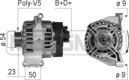 Генератор Era OEM для Fiat Doblo II 2010-2026. Артикул 210744