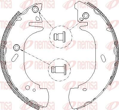 Тормозные колодки Remsa задние для Ford Transit V 1994-2000. Артикул 4306.00