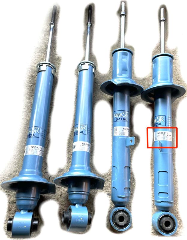 Амортизатор KYB New SR Special передний левый для Lexus GS III 2005-2011. Артикул NSG9311L