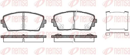 Тормозные колодки Remsa. Артикул 1481.02