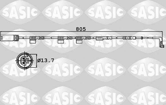 Датчик износа тормозных колодок  Sasic. Артикул 6236014