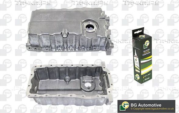 Масляный поддон картера двигателя BGA для Volkswagen Golf V 2003-2008. Артикул SP9607