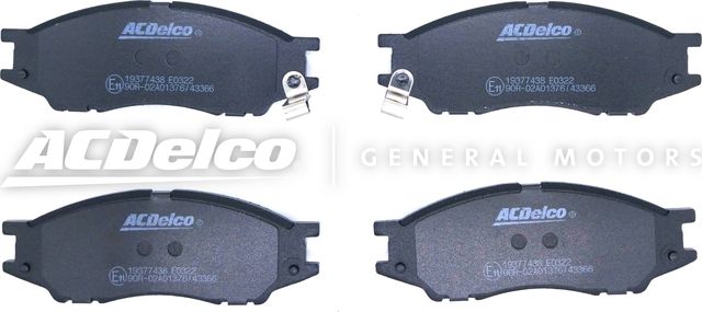 Тормозные колодки ACDelco. Артикул 19377438