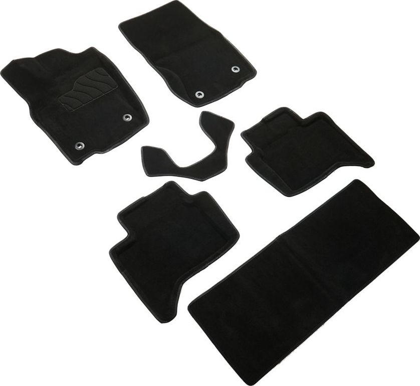 Коврики Seintex 3D ворсовые для салона Lexus GX 550 2023-2026 ЧЕРНЫЕ. Артикул 316999