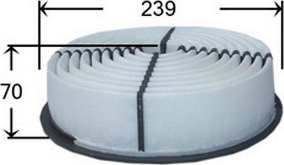 Воздушный фильтр JS Asakashi. Артикул A178J