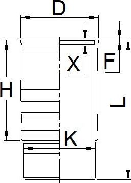 Гильза цилиндра Yenmak. Артикул 51-05978-000
