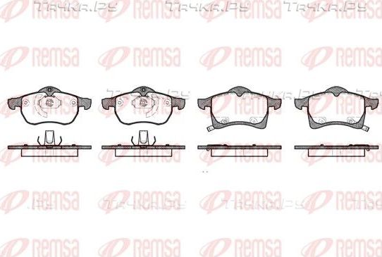 Тормозные колодки Remsa передние для Opel Zafira B 2005-2019. Артикул 0683.02
