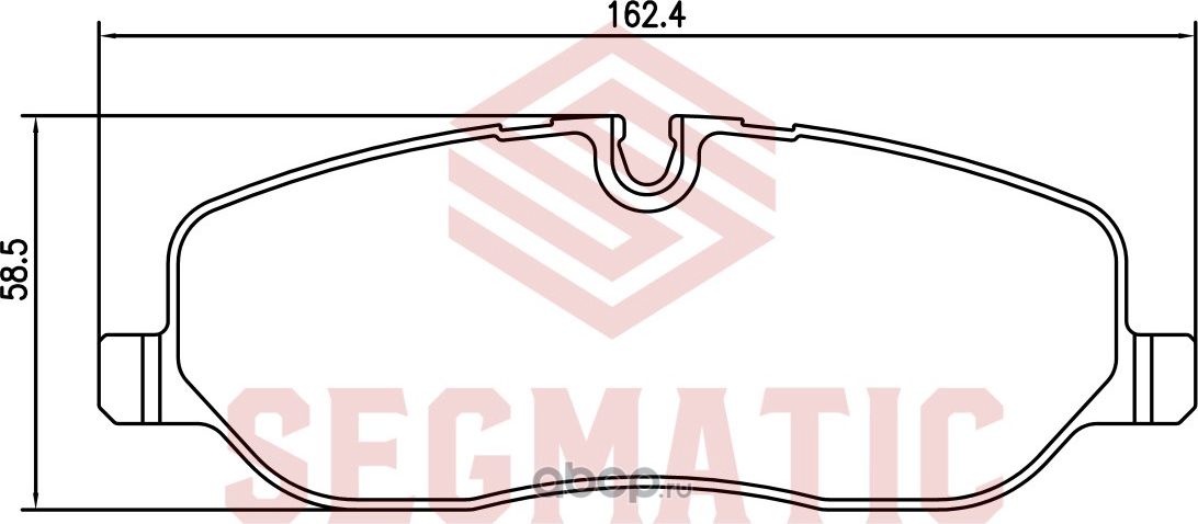 Колодка торм диск пер (Segmatic). Артикул SGBP2778