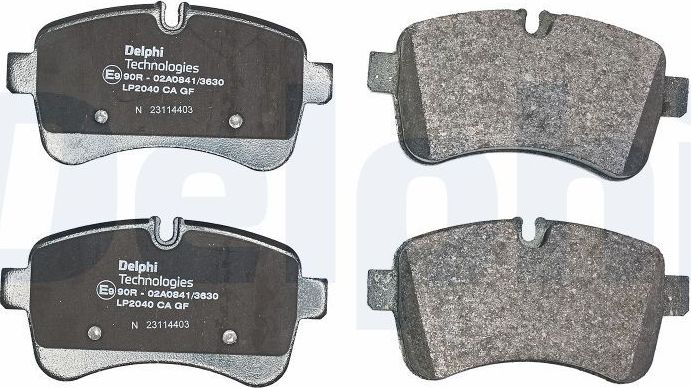 Тормозные колодки Delphi (Low-Metallic). Артикул LP2040