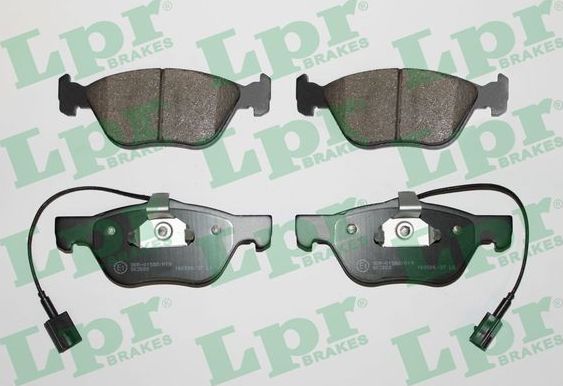 Тормозные колодки LPR передние для Fiat Multipla I 2001-2010. Артикул 05P1098
