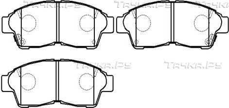 Тормозные колодки HSB передние для Toyota RAV4 I (XA10) 1997-2000. Артикул HP5001