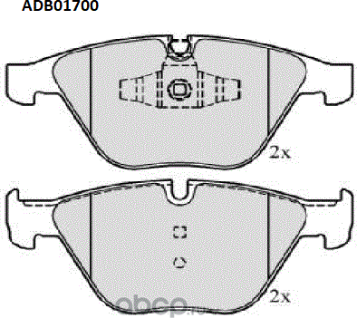 Колодки тормозные дисковые (Allied Nippon). Артикул ADB01700