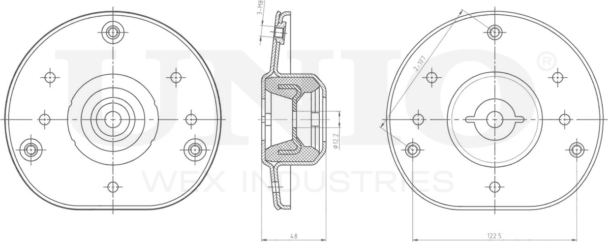 Опора амортизационной стойки (Unio). Артикул RMP-13126