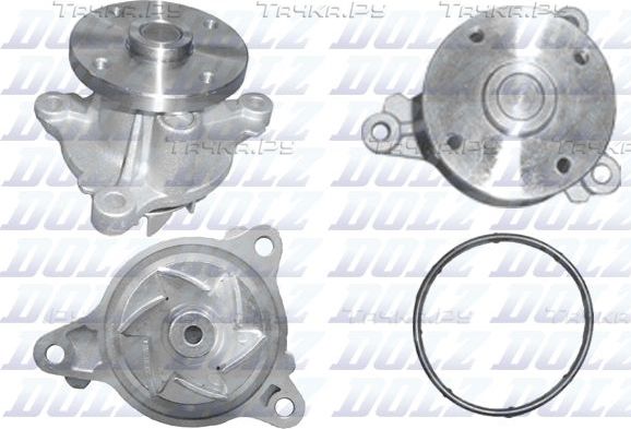 Помпа (водяной насос) Dolz для Hyundai i10 II 2013-2026. Артикул H235