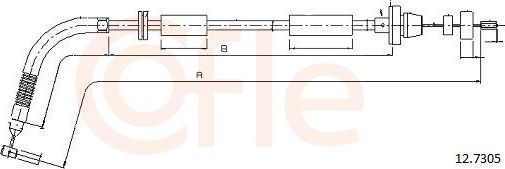Трос газа Cofle для Fiat Panda I 1991-2004. Артикул 12.7305