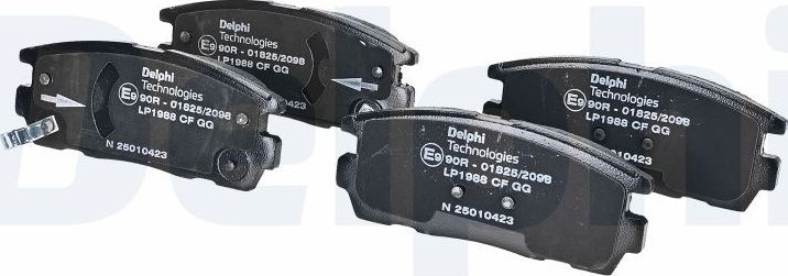 Тормозные колодки Delphi (Low-Metallic). Артикул LP1988
