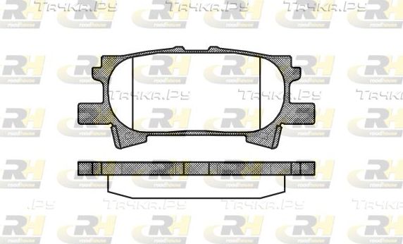 Тормозные колодки RoadHouse задние для Lexus RX III 2008-2015. Артикул 21040.00