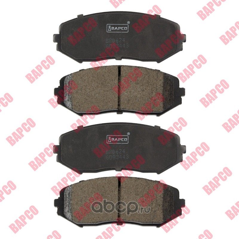 Колодки тормозные дисковые пер. SUZUKI GRAND VITARAII (JT,TE,TD) 05 (Bapco) Bapco. Артикул BP0624