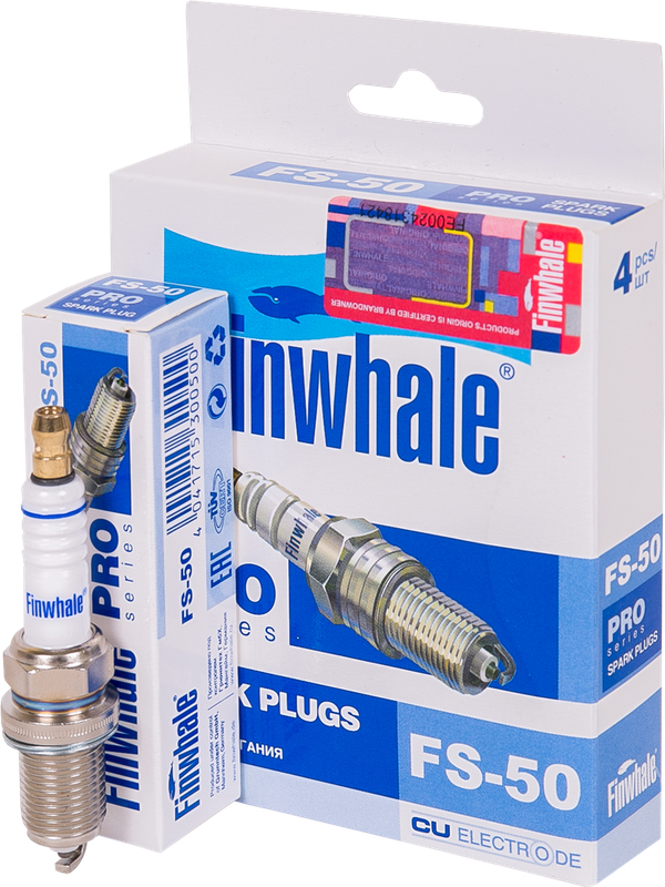 Свеча зажигания Finwhale для Toyota Yaris Verso 1999-2005. Артикул FS50