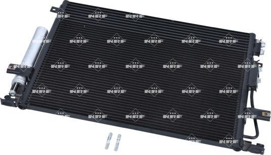 Радиатор кондиционера (конденсатор) NRF (алюминий). Артикул 35966
