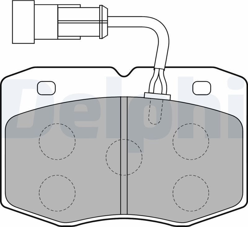 Тормозные колодки Delphi (Low-Metallic). Артикул LP1776