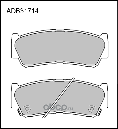 Колодки тормозные HYUNDAI Santa Fe (06-),H-1 KIA Sorento (06-) задние (4шт.) ALL (Allied Nippon) Allied Nippon. Артикул ADB31714