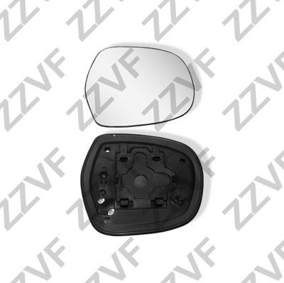 Зеркальное стекло бокового зеркала ZZVF правое для Toyota Land Cruiser Prado 120 2002-2010. Артикул ZVTO2108R