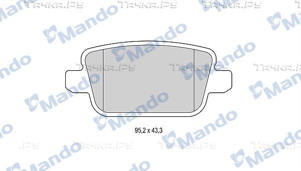 Тормозные колодки Mando задние для Land Rover Freelander II 2006-2014. Артикул MBF015232