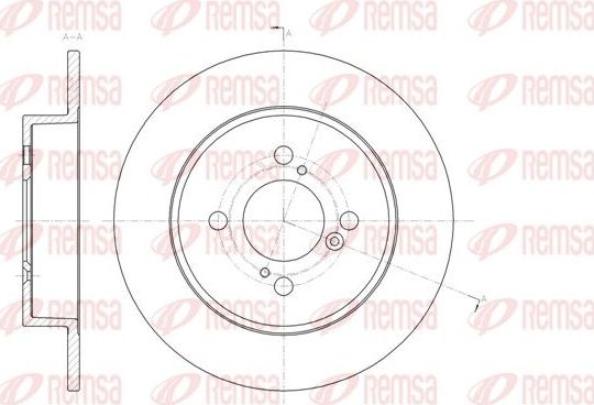 Тормозной диск Remsa. Артикул 61483.00
