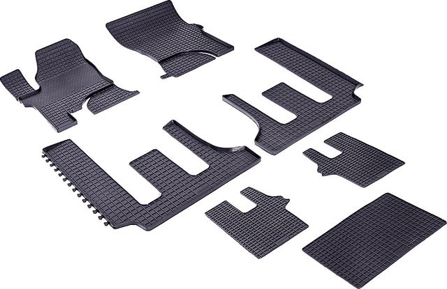 Коврики резиновые Seintex с узором сетка для салона SsangYong Stavic 2013-2015. Артикул 85282