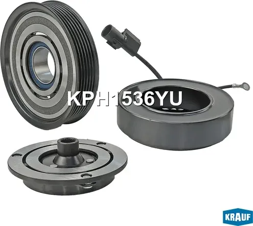 Шкив компрессора кондиционера в сборе Krauf. Артикул KPH1536YU