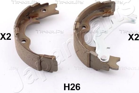 Тормозные колодки (стояночная тормозная система) Japanparts. Артикул GF-H26AF