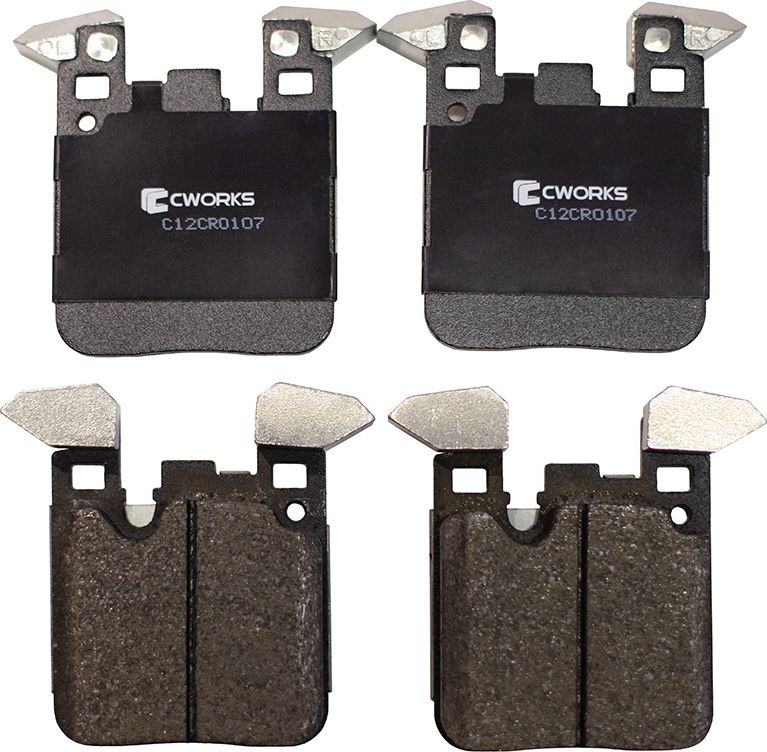 Колодки тормозные задние (Low Metallic) (Cworks). Артикул C12CR0107