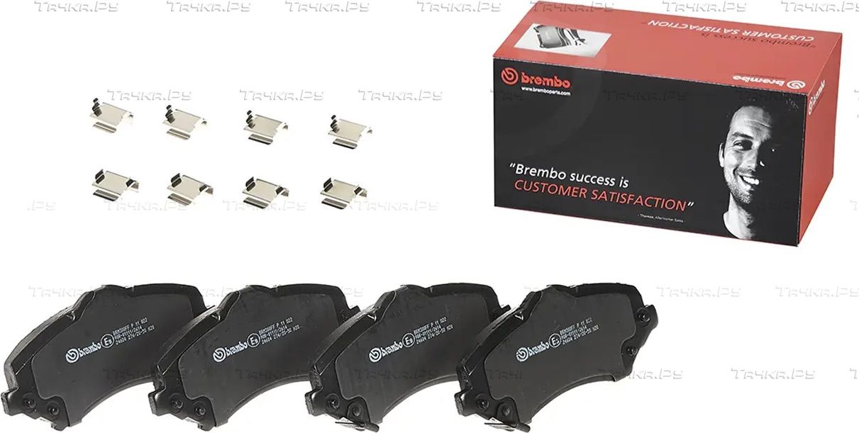 Тормозные колодки Brembo PRIME LINE передние для Jeep Wrangler III (JK) 2007-2018. Артикул P 11 022
