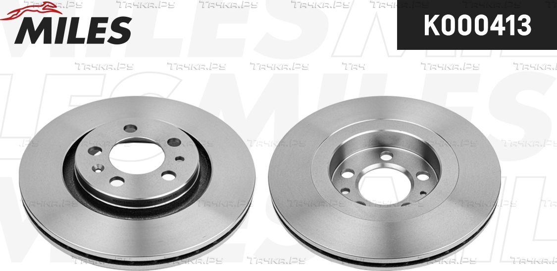 Тормозной диск Miles передний для Volkswagen Golf Plus I 2007-2013. Артикул K000413