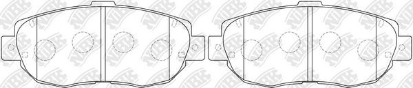 Тормозные колодки NiBK. Артикул PN1324