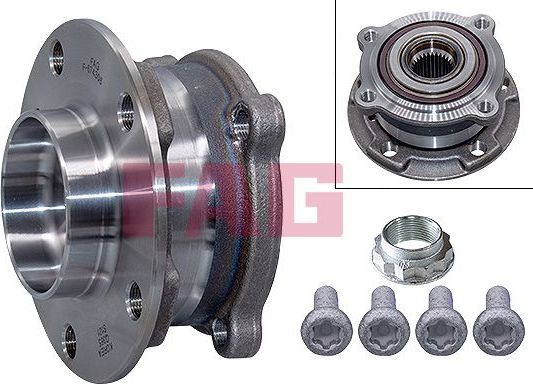 Ступица колеса с интегрированным подшипником Fag передняя для BMW X6 II (F16) 2014-2019. Артикул 713 6497 00