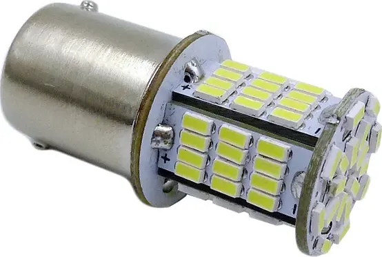 Лампа светодиод 10-30V T15 78SMD 3014 S100A (ВА15S) 1- контак БЕЛАЯ (коробка 2шт (AVS). Артикул A07185S