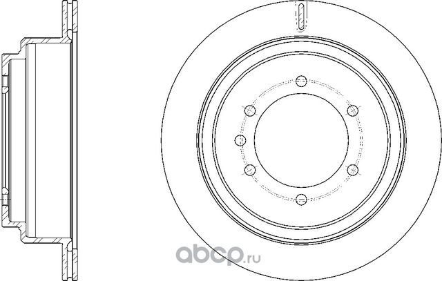Диск тормозной вентилируемый (G-Brake). Артикул GR21003