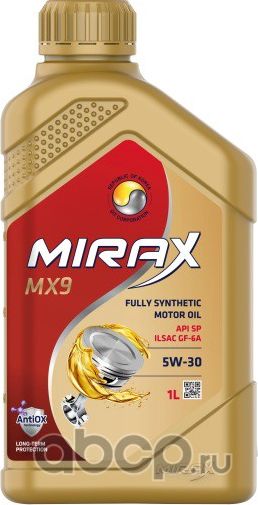Mirax MX9 5W-30 GF-6A SP 1л. Артикул 607028