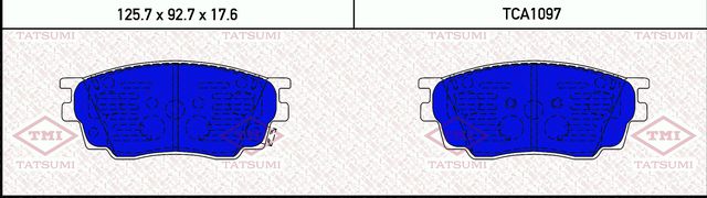 Колодки тормозные передние MERCEDES C-Class (W205,S205)/E-Class (W213,S213)/GLC- (Tatsumi). Артикул TCA1097