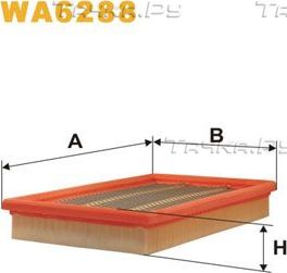 Воздушный фильтр WIX Filters для Mazda 323 IV (BG) 1989-1996. Артикул WA6288