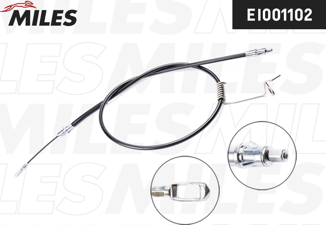 Трос ручника (тросик ручного тормоза) Miles. Артикул EI001102