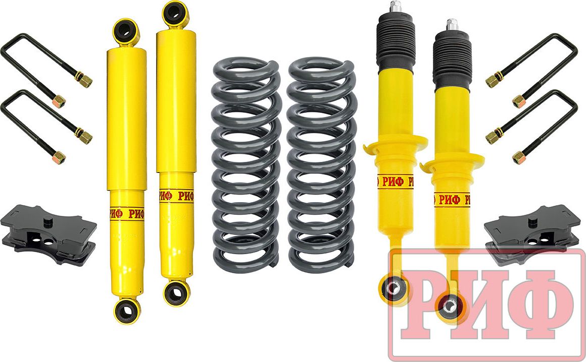 Лифт-комплект РИФ лайт для Toyota Hilux 2005-2014, лифт 40 мм. Артикул RIF-VIG-B-lite