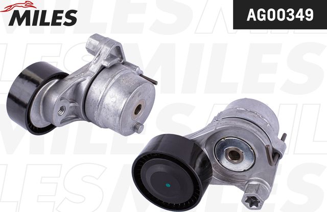 Натяжной ролик (натяжитель) приводного поликлинового ремня (в сборе) Miles для Haval F7 I 2018-2026. Артикул AG00349