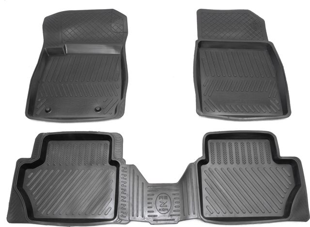 Коврики Rezkon резиновые для салона Ford Fiesta VI до рестайлинга 2008-2015. Артикул 1016005100