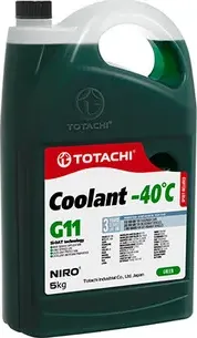 Жидкость охлаждающая NIRO Coolant Green -40C зеленый 5кг (Totachi) Totachi. Артикул 43205