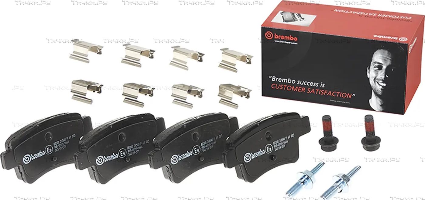 Тормозные колодки Brembo PRIME LINE задние для Citroen C4 I 2006-2013. Артикул P 61 085